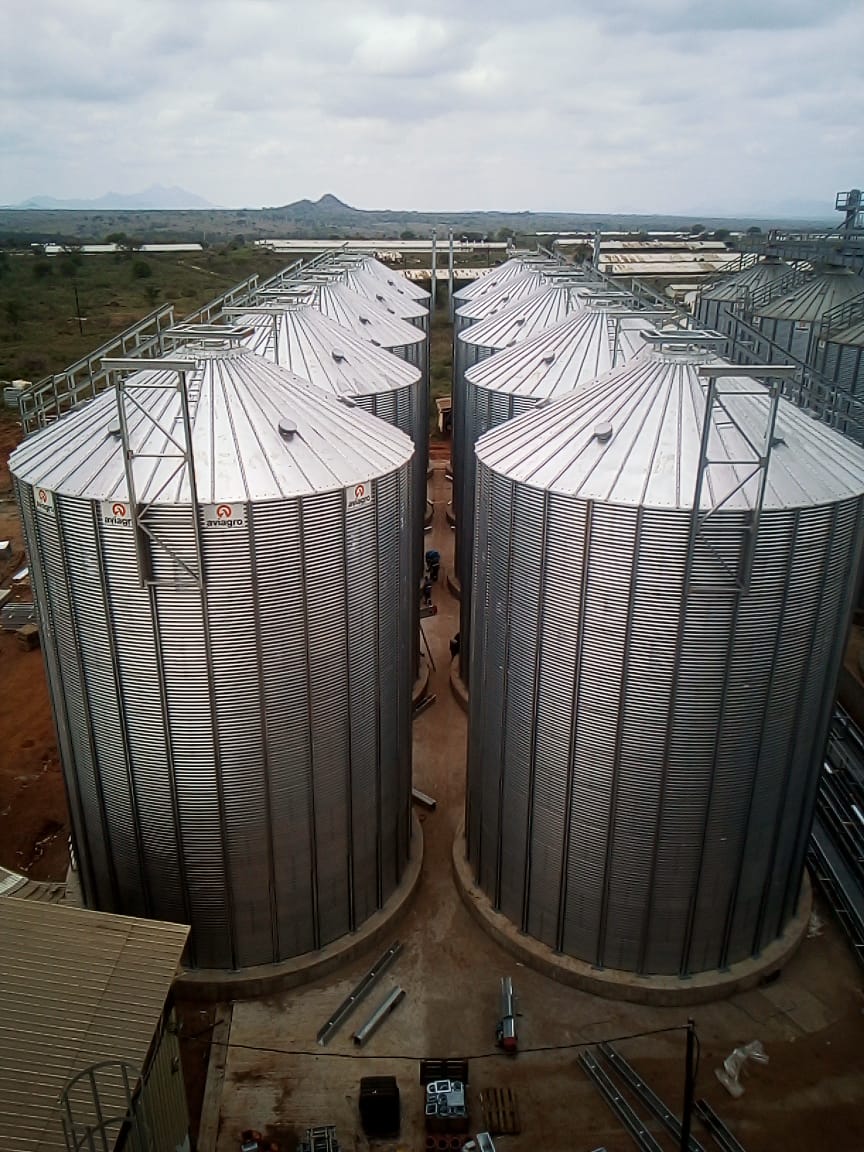 10 flat bottom silos in Chimoio (Mozambique)